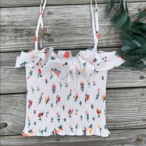 Shein Floral Crop Top